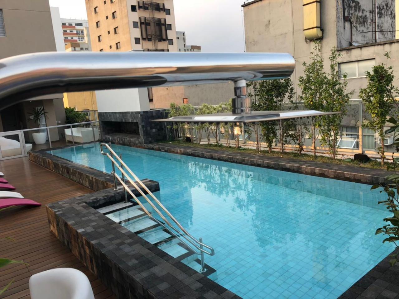 Moderno Apto Com Piscina Rua Augusta E Frei Caneca Sao Paulo Bagian luar foto